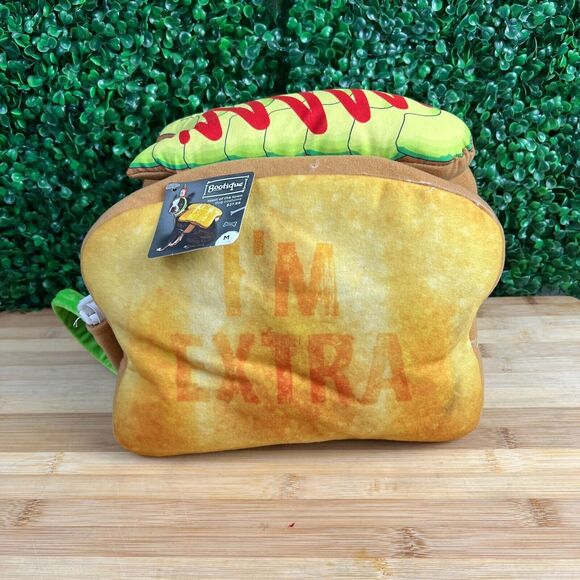 Bootique Pet Costume - Toast of the Town With Hot Sauce Head Sz Large 17-19 in - Picture 5 of 8